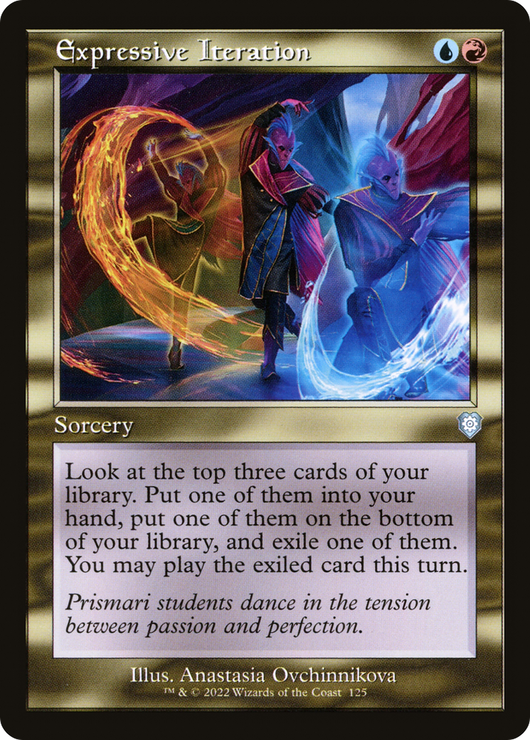 Expressive Iteration (Retro Frame) (125) [Commander: The Brothers' War] - Deck Out Gaming