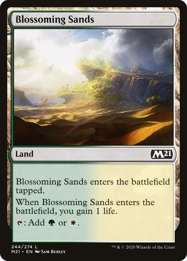 Blossoming Sands (244) [Core Set 2021] foil - Deck Out Gaming