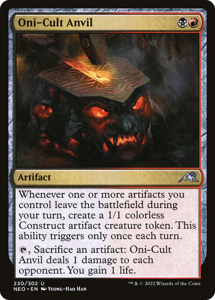 Oni-Cult Anvil (230) [Kamigawa: Neon Dynasty] - Deck Out Gaming