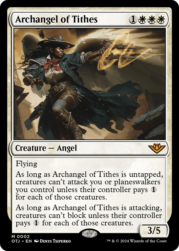 Archangel of Tithes (2) [Outlaws of Thunder Junction] - Deck Out Gaming