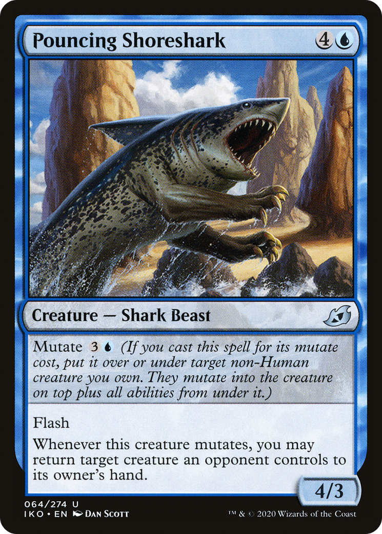 Pouncing Shoreshark (64) [Ikoria: Lair of Behemoths] foil - Deck Out Gaming