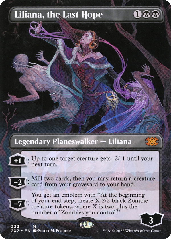 Liliana, the Last Hope (Borderless) (333) [Double Masters 2022] foil - Deck Out Gaming