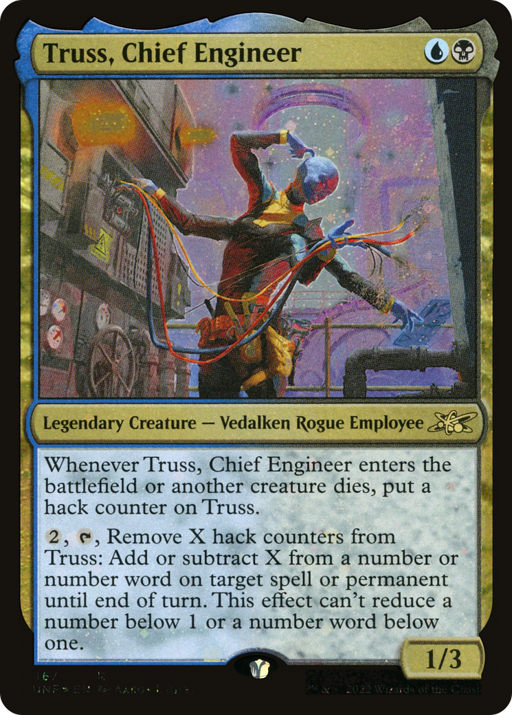 Truss, Chief Engineer (Galaxy Foil) (467) [Unfinity] foil - Deck Out Gaming