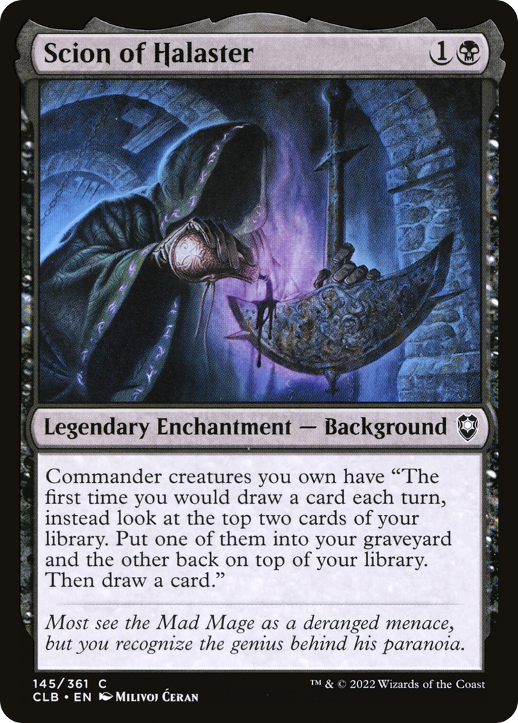 Scion of Halaster (145) [Commander Legends: Battle for Baldur's Gate] foil - Deck Out Gaming