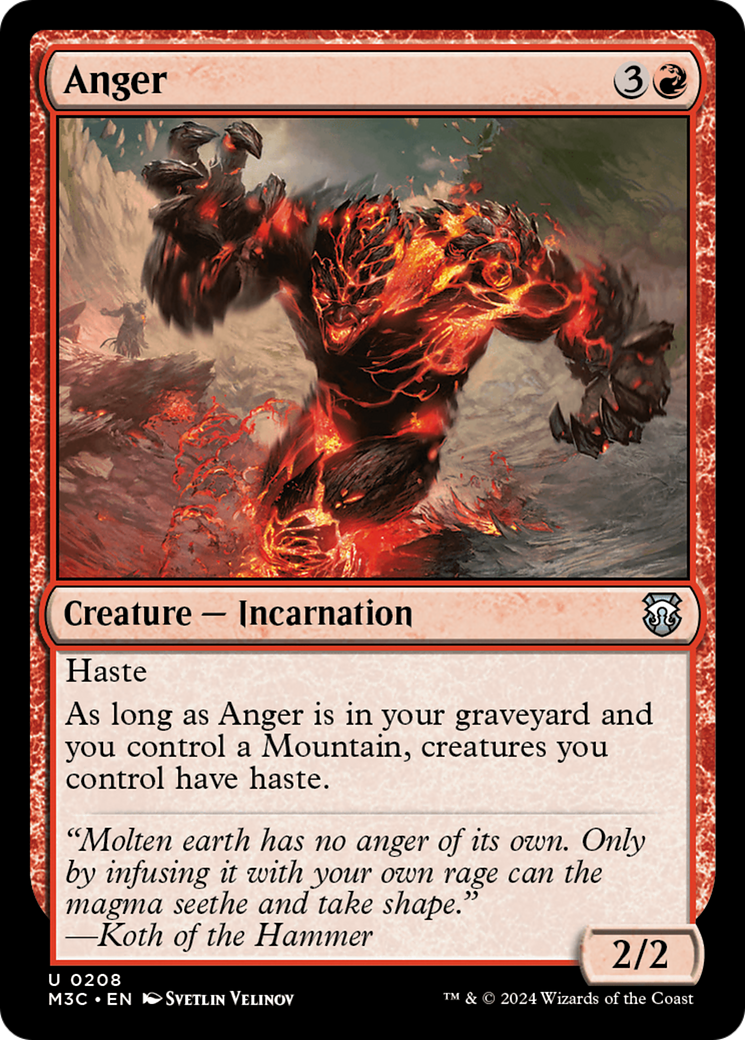 Anger (208) [Modern Horizons 3 Commander] - Deck Out Gaming