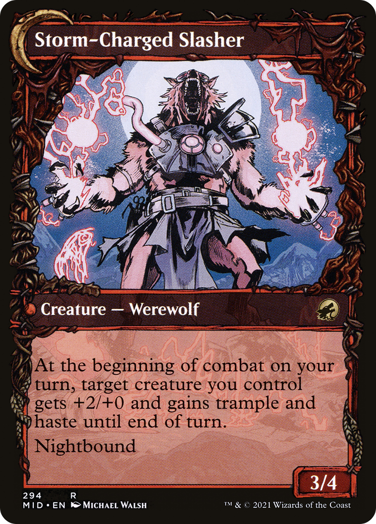 Reckless Stormseeker // Storm-Charged Slasher (294) [Innistrad: Midnight Hunt] - Deck Out Gaming