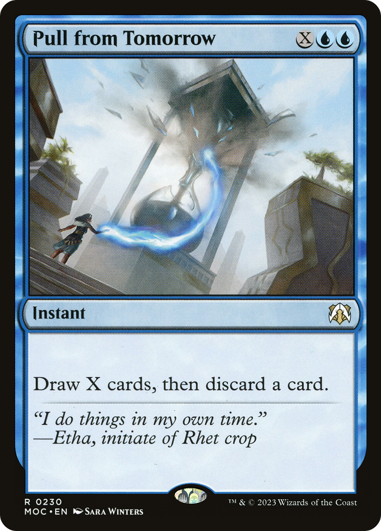 Pull from Tomorrow (230) [March of the Machine Commander] - Deck Out Gaming