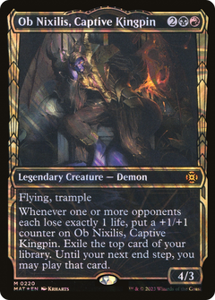 Ob Nixilis, Captive Kingpin (Halo Foil) (220) [March of the Machine: The Aftermath] foil - Deck Out Gaming