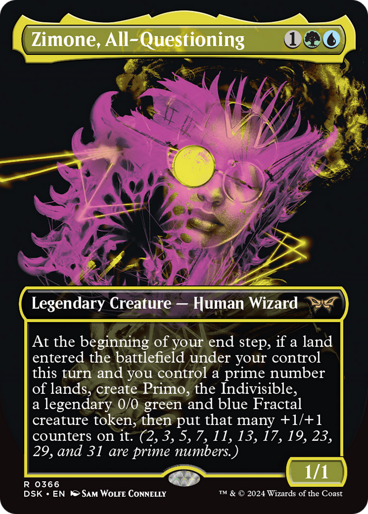 Zimone, All-Questioning (Showcase) (366) [Duskmourn: House of Horror] - Deck Out Gaming