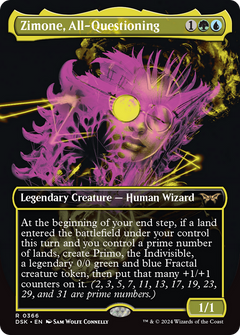 Zimone, All-Questioning (Showcase) (366) [Duskmourn: House of Horror] - Deck Out Gaming
