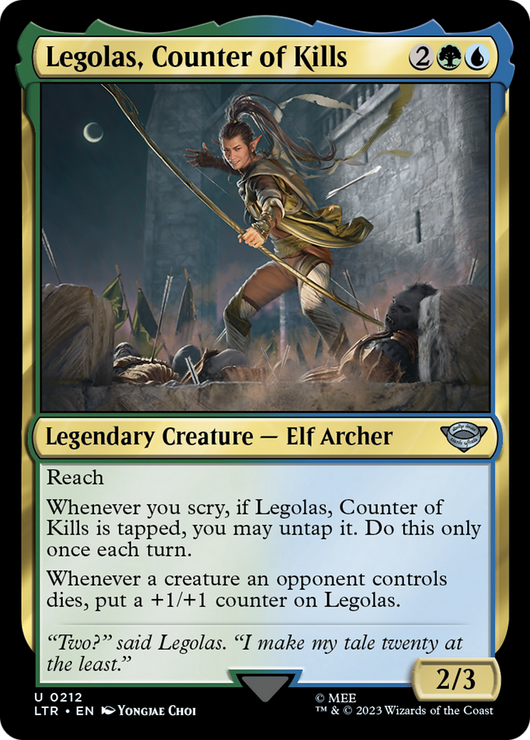 Legolas, Counter of Kills (212) [The Lord of the Rings: Tales of Middle-earth] - Deck Out Gaming