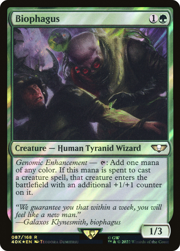 Biophagus (Surge Foil) (87) [Warhammer 40,000 Commander] foil - Deck Out Gaming