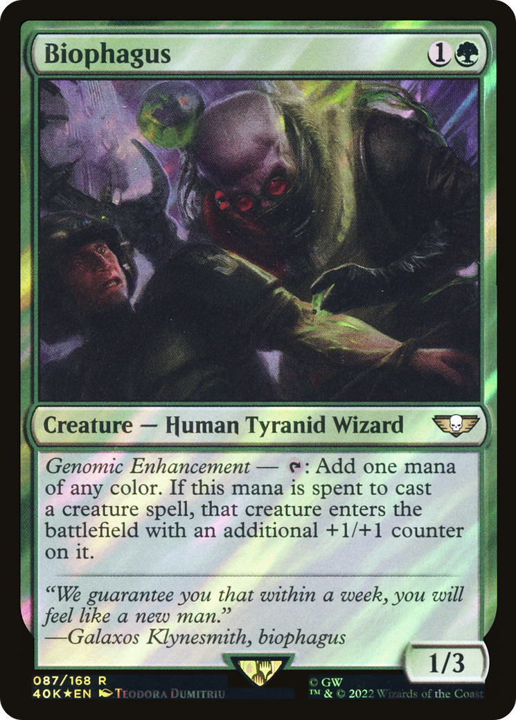Biophagus (Surge Foil) (87) [Warhammer 40,000 Commander] foil - Deck Out Gaming