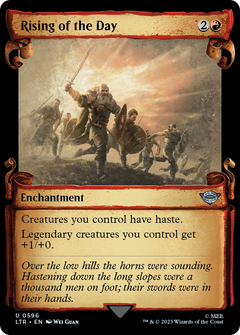 Rising of the Day (Showcase Scrolls) (596) [The Lord of the Rings: Tales of Middle-earth] foil - Deck Out Gaming