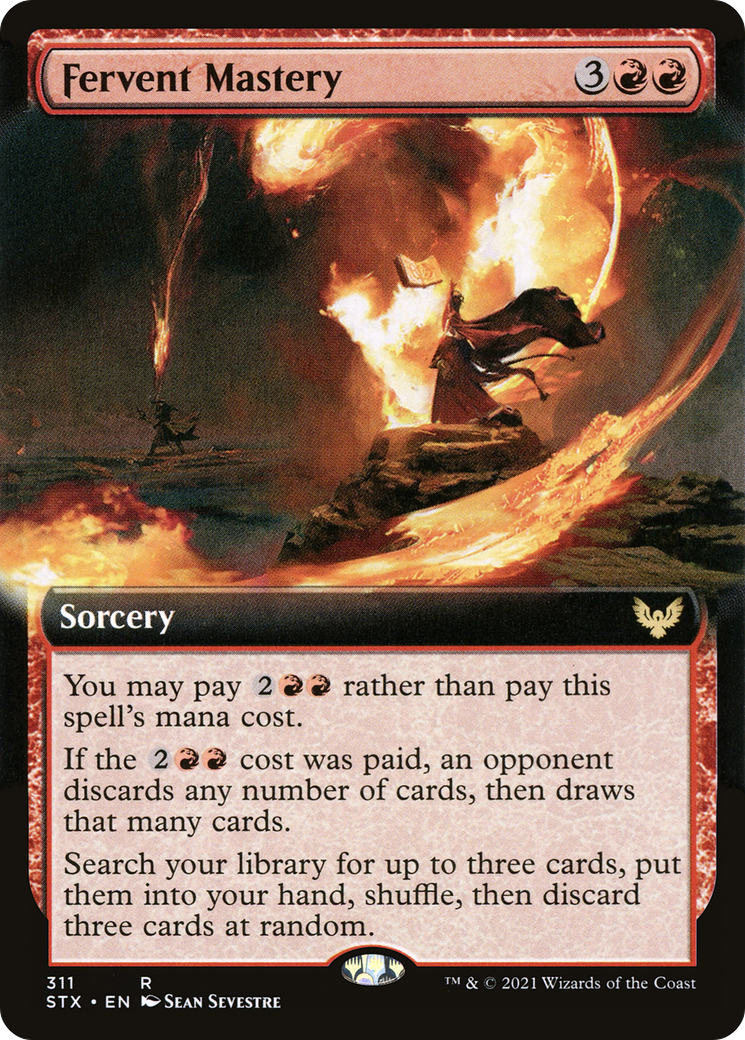 Fervent Mastery (Extended Art) (311) [Strixhaven: School of Mages] foil - Deck Out Gaming