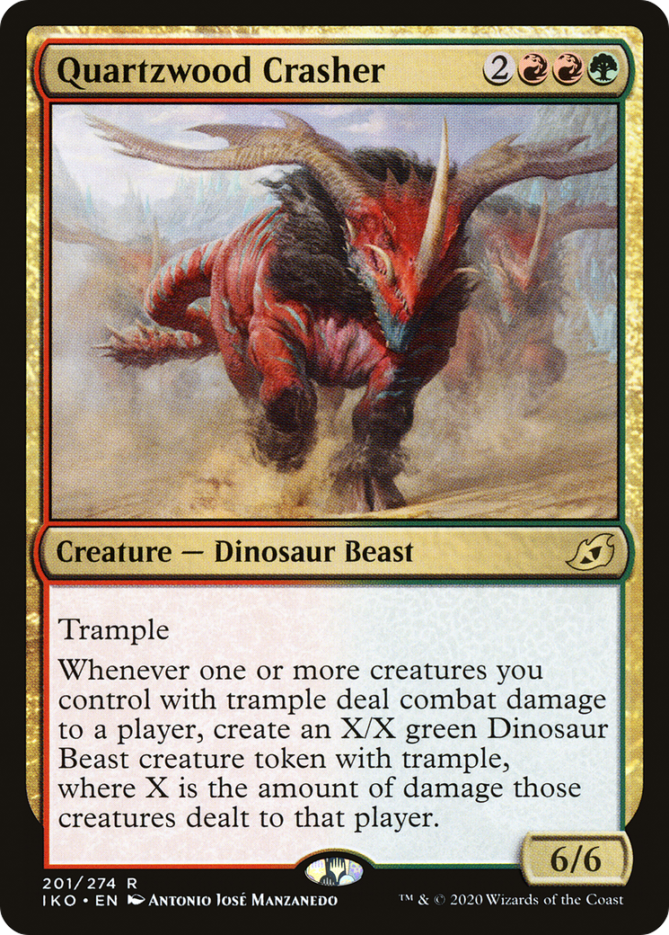 Quartzwood Crasher (201) [Ikoria: Lair of Behemoths] foil - Deck Out Gaming
