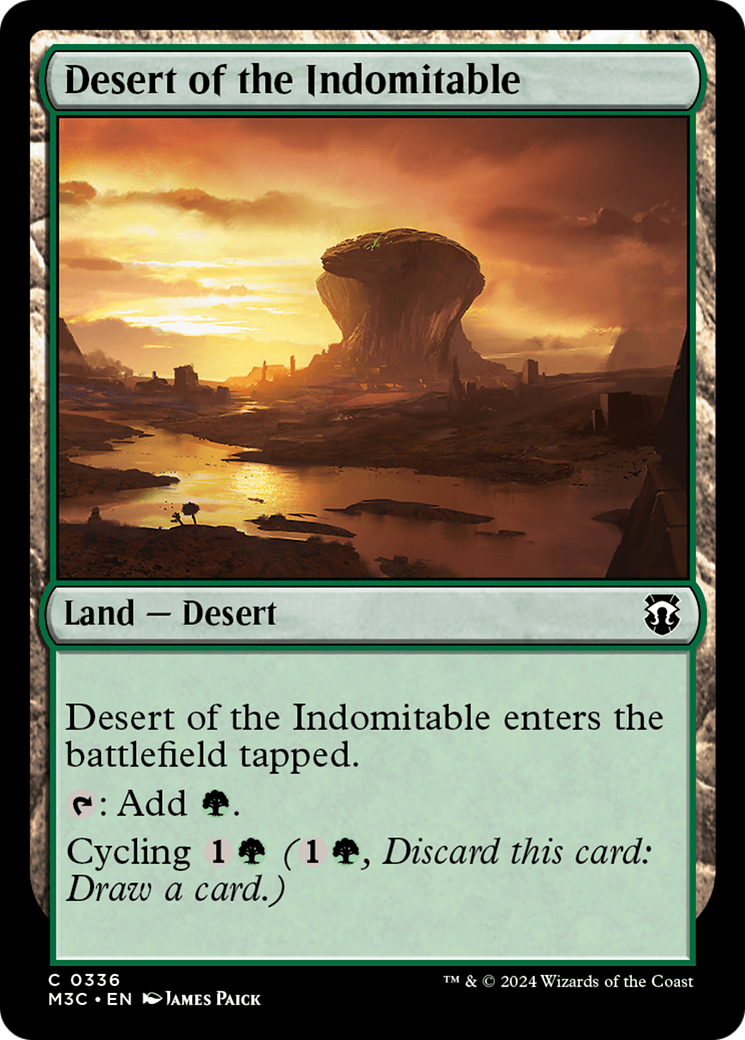 Desert of the Indomitable (336) [Modern Horizons 3 Commander] - Deck Out Gaming