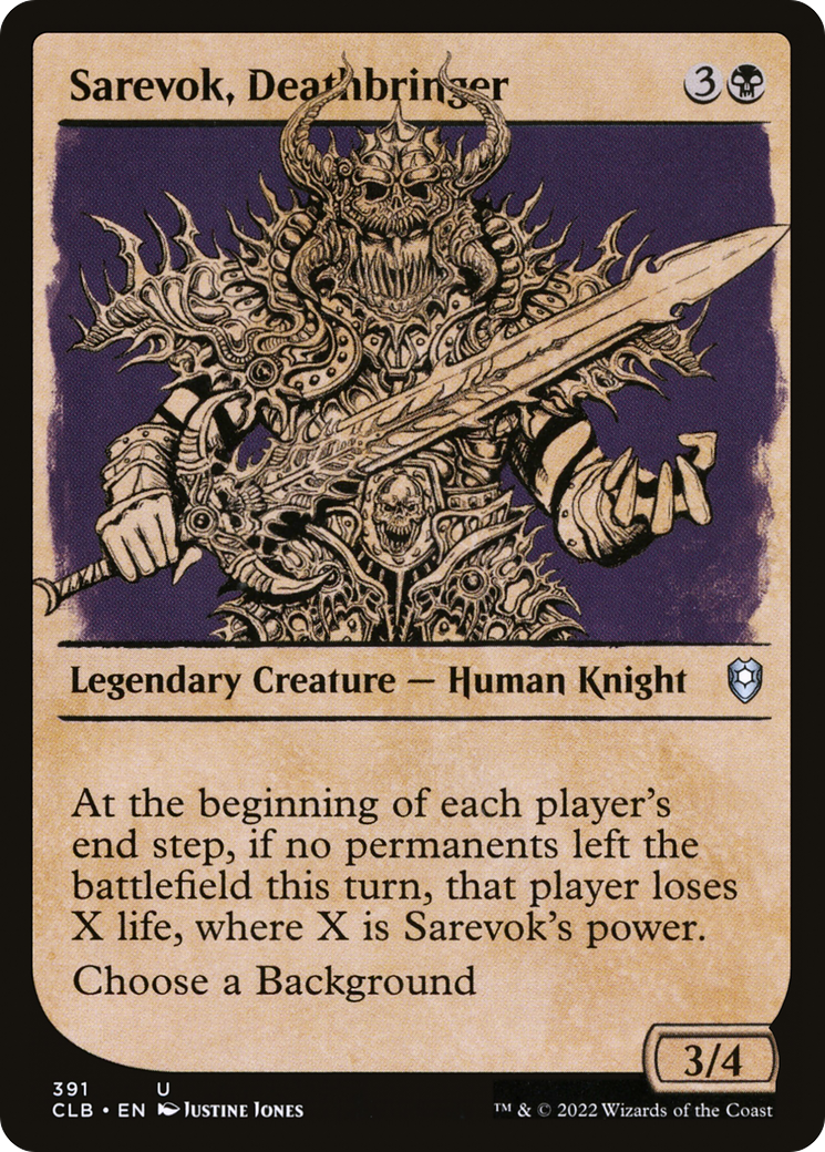 Sarevok, Deathbringer (Showcase) (391) [Commander Legends: Battle for Baldur's Gate] foil - Deck Out Gaming