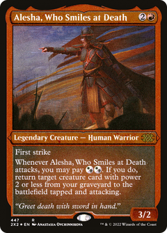 Alesha, Who Smiles at Death (Foil Etched) (447) [Double Masters 2022] foil - Deck Out Gaming