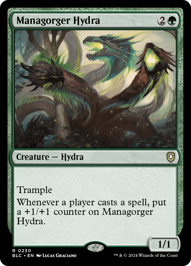 Managorger Hydra (230) [Bloomburrow Commander] - Deck Out Gaming