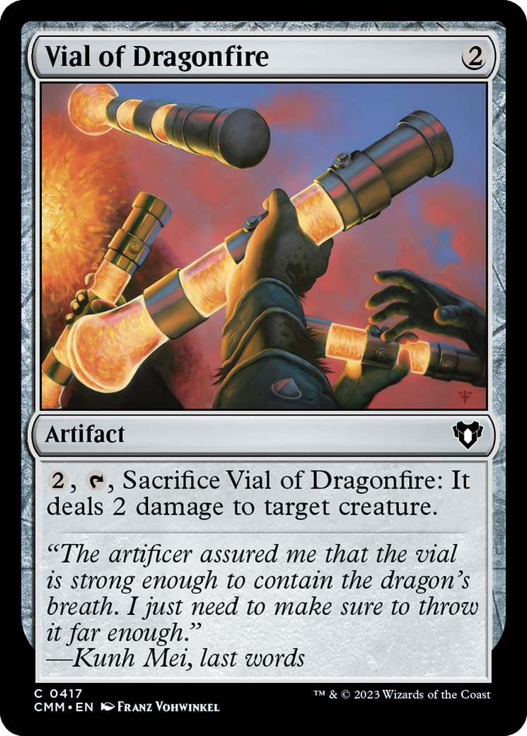 Vial of Dragonfire (417) [Commander Masters] - Deck Out Gaming