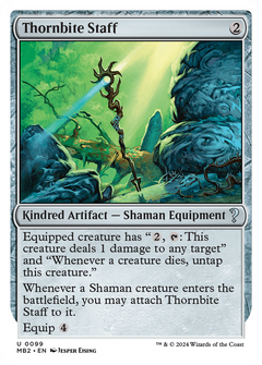 Thornbite Staff (White Border) (99) [Mystery Booster 2] - Deck Out Gaming