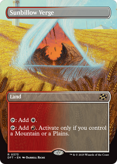 Sunbillow Verge (Borderless) (373) [Aetherdrift] foil - Deck Out Gaming
