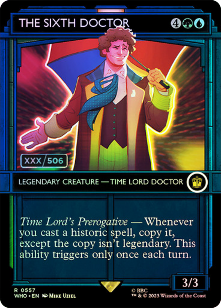 The Sixth Doctor (Serial Numbered) (557) [Doctor Who] foil - Deck Out Gaming