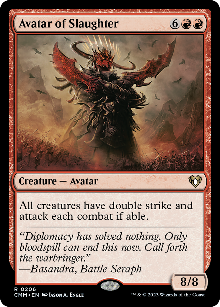 Avatar of Slaughter (206) [Commander Masters] - Deck Out Gaming