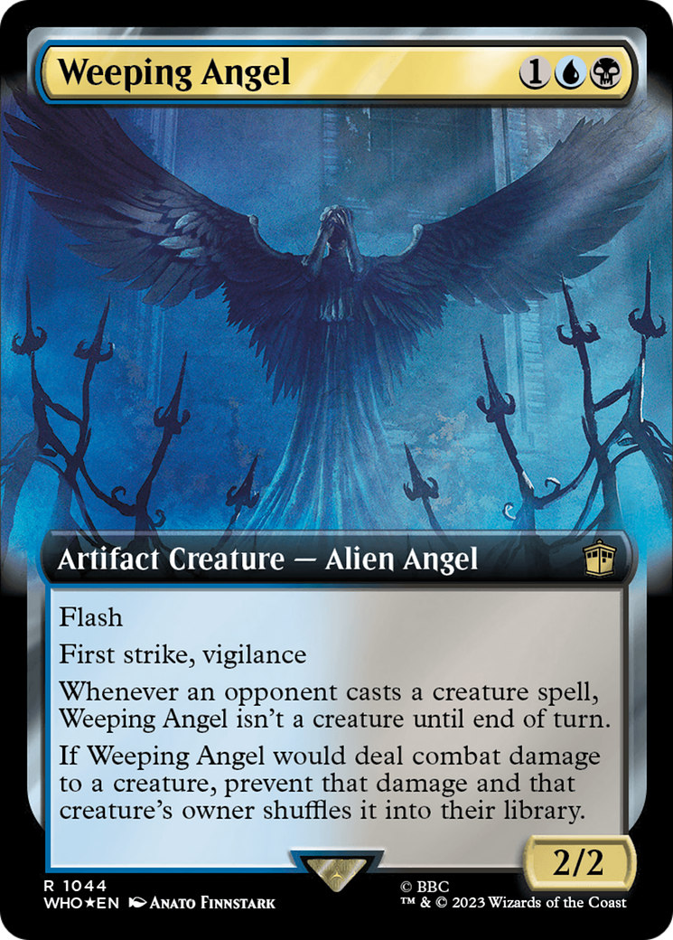 Weeping Angel (Extended Art) (Surge Foil) (1044) [Doctor Who] foil - Deck Out Gaming