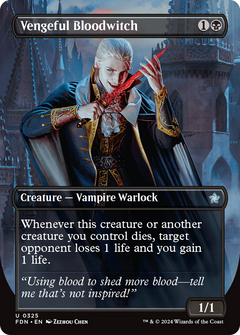 Vengeful Bloodwitch (Borderless) (325) [Foundations] - Deck Out Gaming