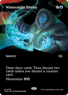 Winternight Stories (Borderless) (336) [Tarkir: Dragonstorm] foil - Deck Out Gaming