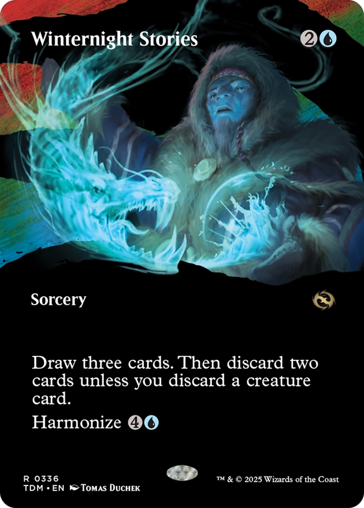 Winternight Stories (Borderless) (336) [Tarkir: Dragonstorm] foil - Deck Out Gaming