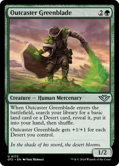 Outcaster Greenblade (172) [Outlaws of Thunder Junction] foil - Deck Out Gaming