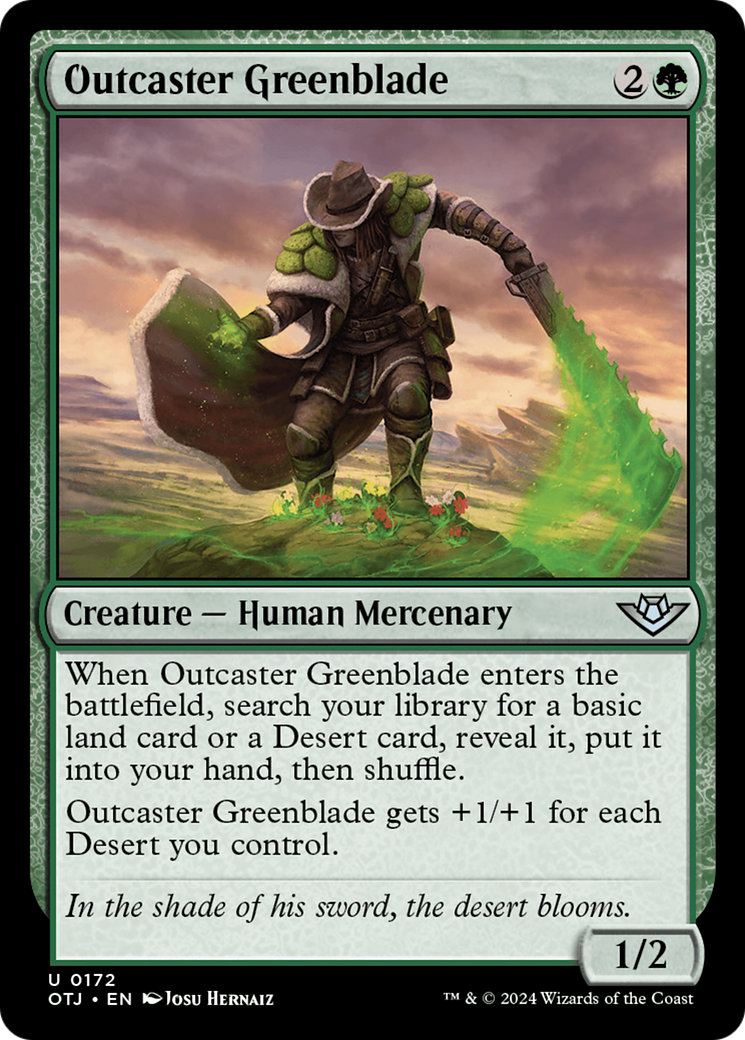 Outcaster Greenblade (172) [Outlaws of Thunder Junction] foil - Deck Out Gaming