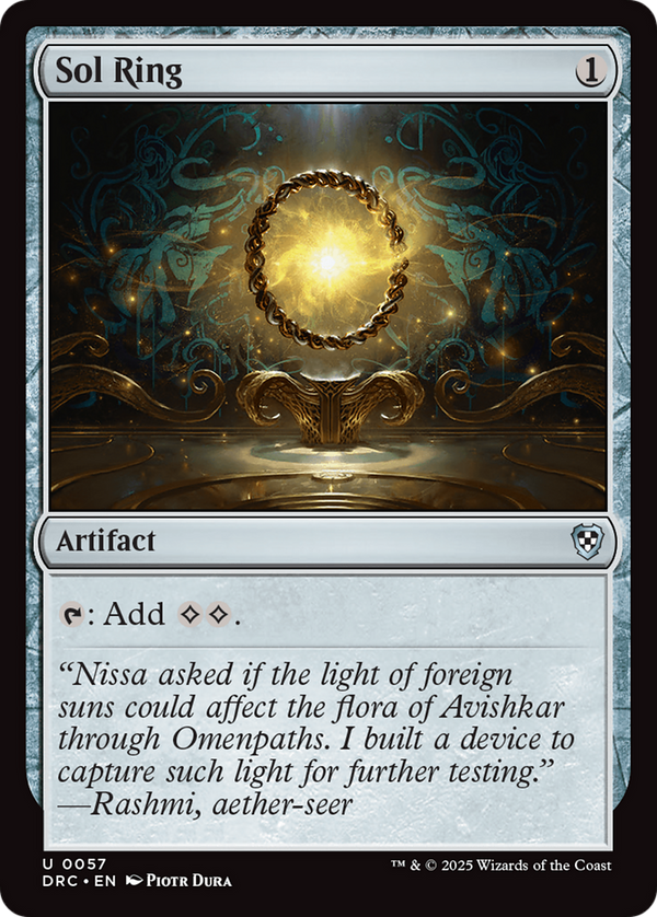 Sol Ring (0057) (57) [Commander: Aetherdrift] - Deck Out Gaming