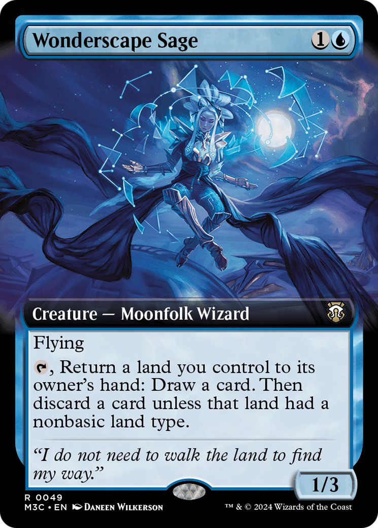 Wonderscape Sage (Extended Art) (49) [Modern Horizons 3 Commander] - Deck Out Gaming