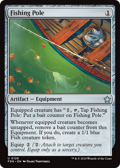 Fishing Pole (128) [Foundations] foil - Deck Out Gaming