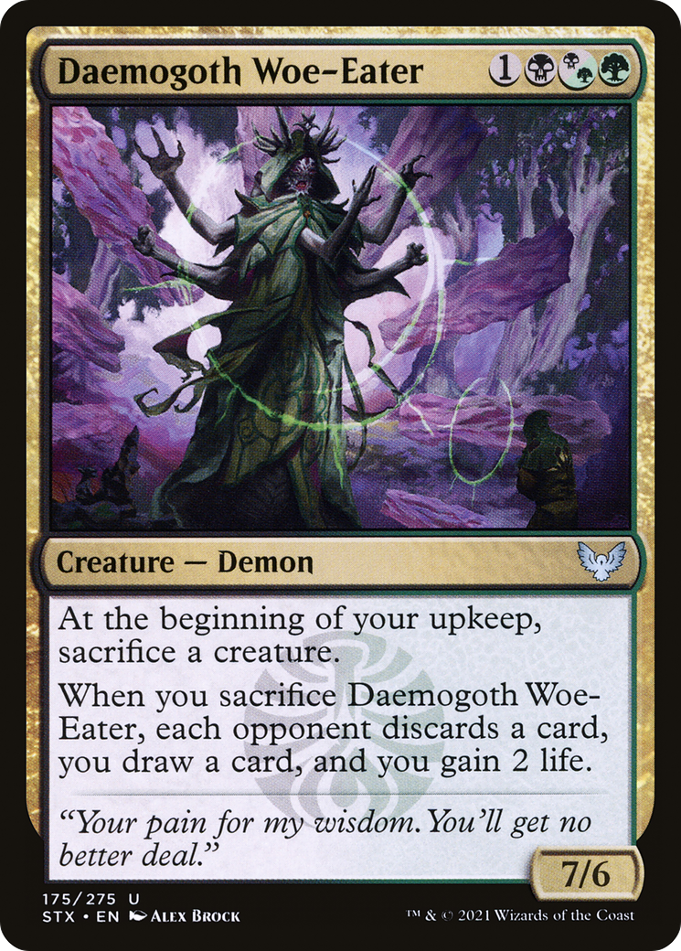 Daemogoth Woe-Eater (175) [Strixhaven: School of Mages] foil - Deck Out Gaming