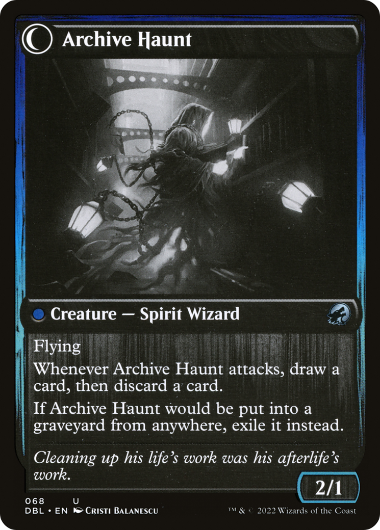 Overwhelmed Archivist (68) [Innistrad: Double Feature] foil - Deck Out Gaming