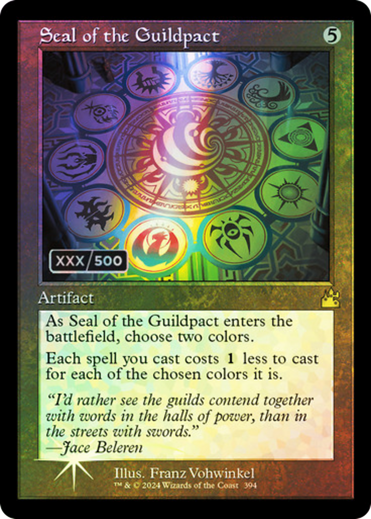 Seal of the Guildpact (Retro Frame) (Serial Numbered) (394) [Ravnica Remastered] foil - Deck Out Gaming