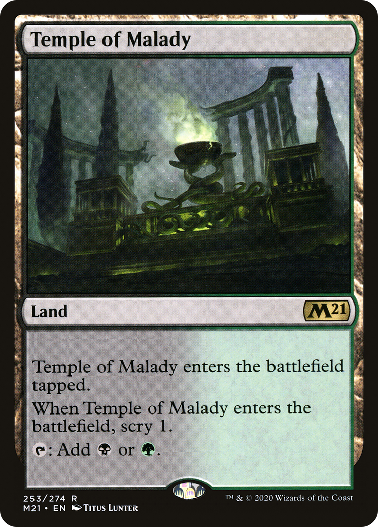 Temple of Malady (253) [Core Set 2021] foil - Deck Out Gaming