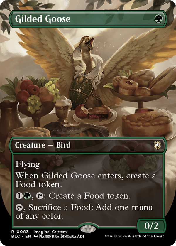 Gilded Goose (Borderless) (83) [Bloomburrow Commander] foil - Deck Out Gaming