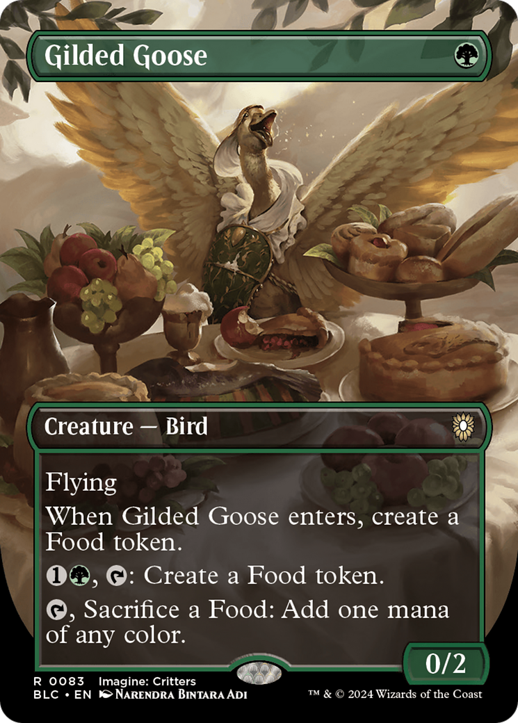 Gilded Goose (Borderless) (83) [Bloomburrow Commander] foil - Deck Out Gaming