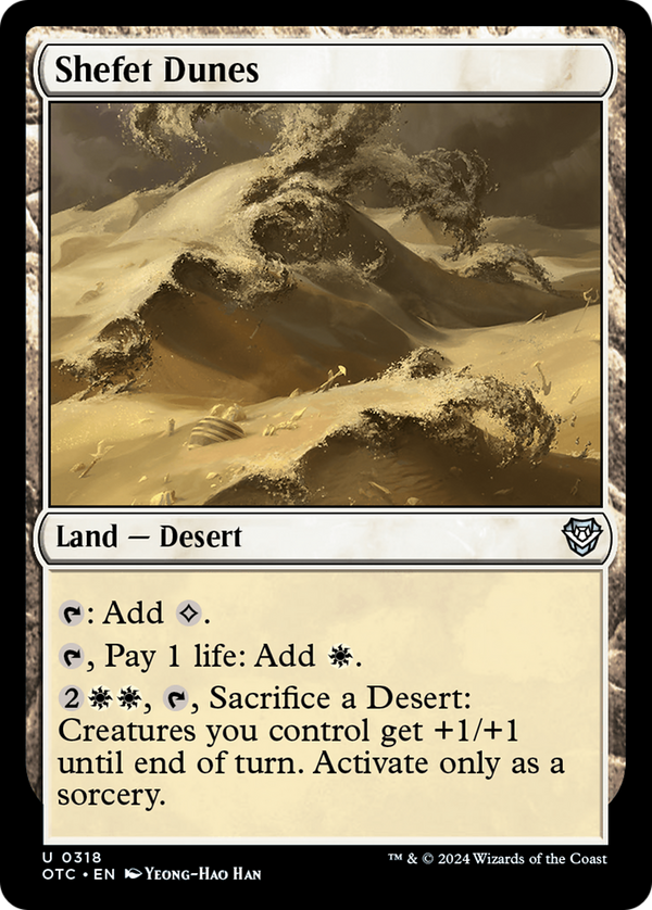 Shefet Dunes (318) [Outlaws of Thunder Junction Commander] - Deck Out Gaming