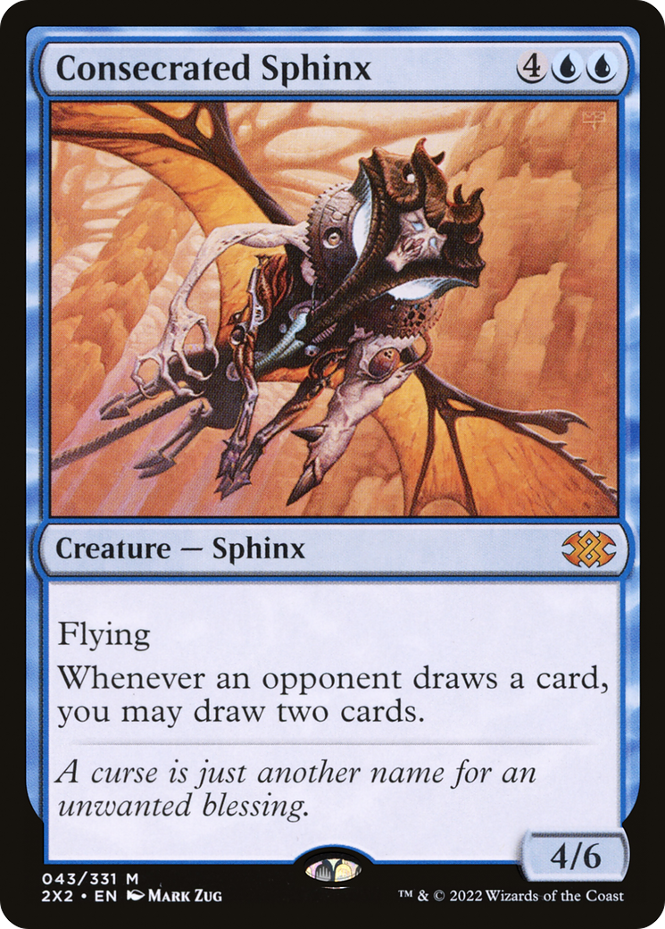Consecrated Sphinx (43) [Double Masters 2022] foil - Deck Out Gaming