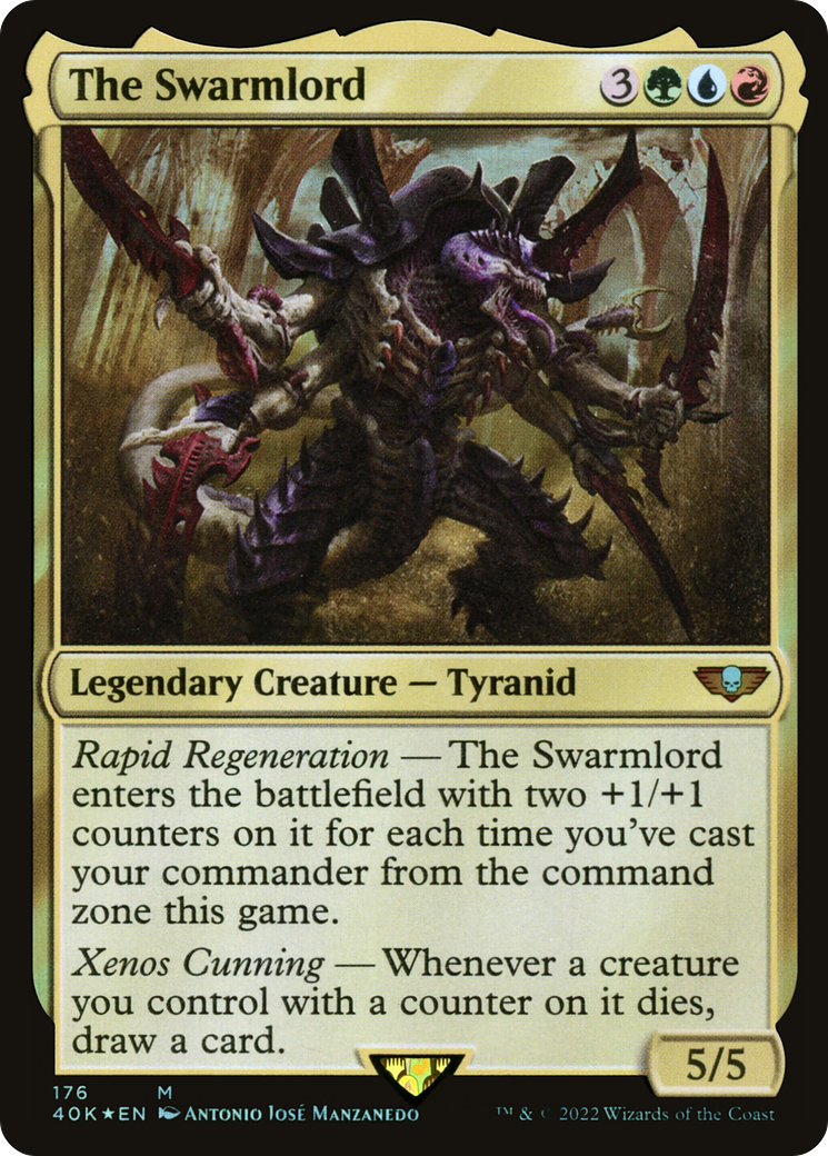 The Swarmlord (176) [Universes Beyond: Warhammer 40,000] foil - Deck Out Gaming