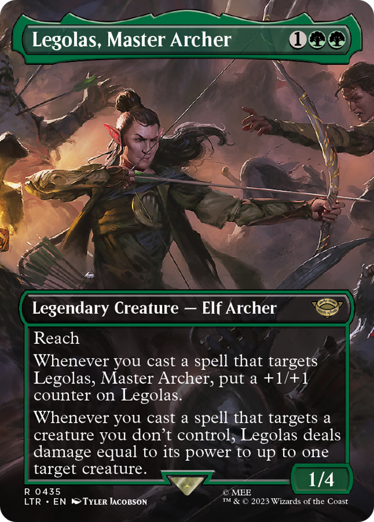 Legolas, Master Archer (Borderless) (435) [The Lord of the Rings: Tales of Middle-earth] foil - Deck Out Gaming
