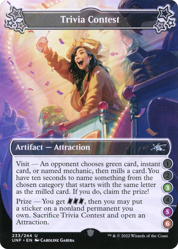 Trivia Contest (3-5-6) (233) [Unfinity] foil - Deck Out Gaming