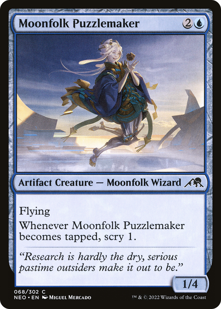 Moonfolk Puzzlemaker (68) [Kamigawa: Neon Dynasty] foil - Deck Out Gaming